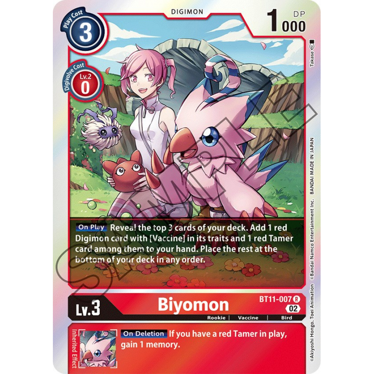 Biyomon Bt Dimensional Phase Big Orbit Cards