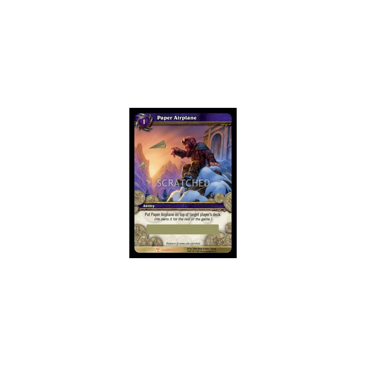 Paper Airplane (Scratched Loot) - Big Orbit Cards Paper Airplane (Scratched Loot) - Big Orbit Cards
