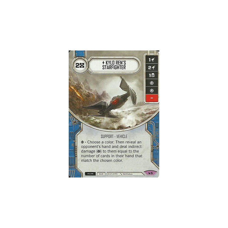 Kylo Ren's Starfighter (Unique) (Card - Big Orbit Cards Kylo Ren's Starfighter (Unique) (Card - Big Orbit Cards