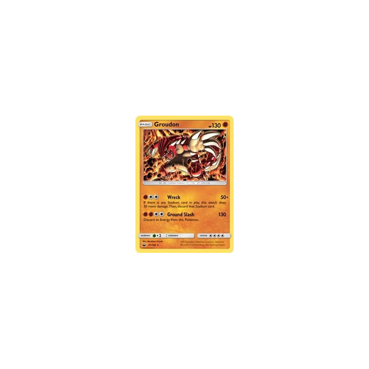 Sell Groudon Legendary Pokemon Stamp Holo Big Orbit Cards