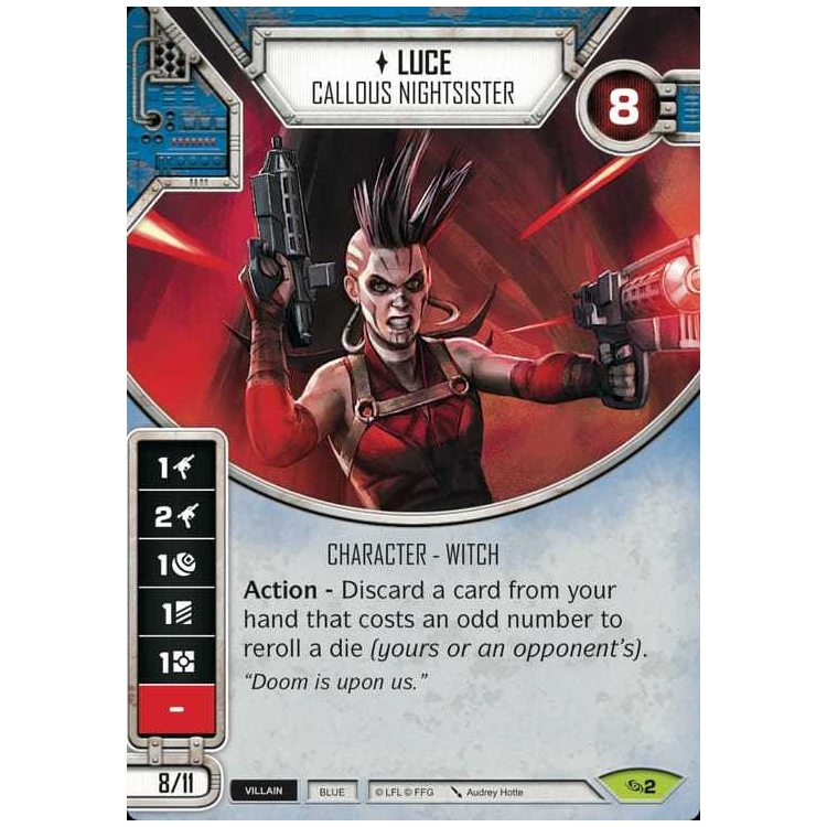 Luce - Callous Nightsister (Card Only) - Big Orbit Cards Luce - Callous Nightsister (Card Only) - Big Orbit Cards