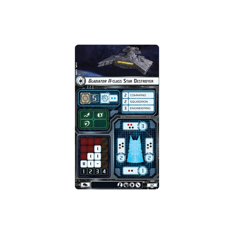 Gladiator II class Star Destroyer Ship Big Orbit Cards