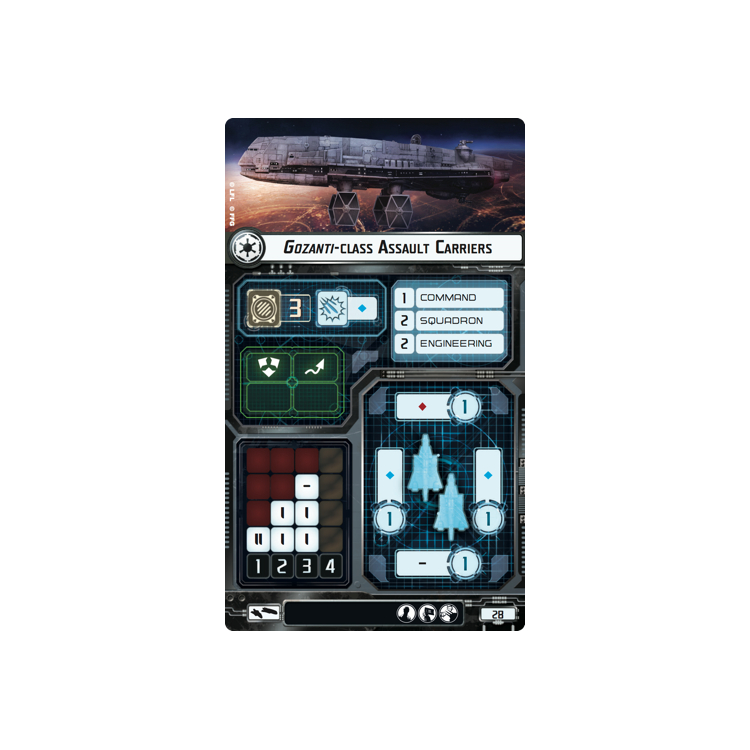 Gozanti class Assault Carriers Ship Card Big Orbit Cards