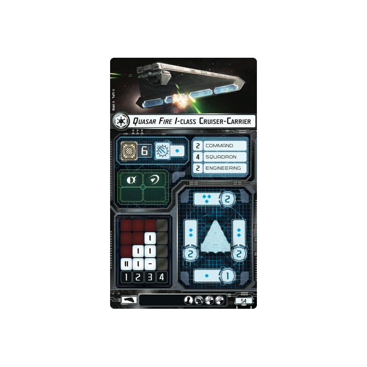 Quasar Fire I class Cruiser Carrier Big Orbit Cards