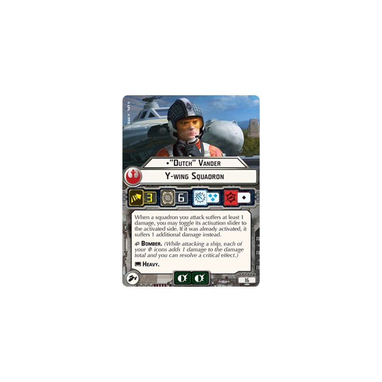 Dutch Vander Y Wing Squadron Card Big Orbit Cards