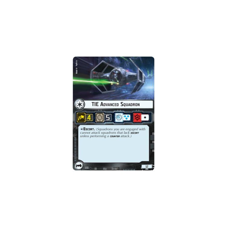 TIE Advanced Squadron Card Big Orbit Cards