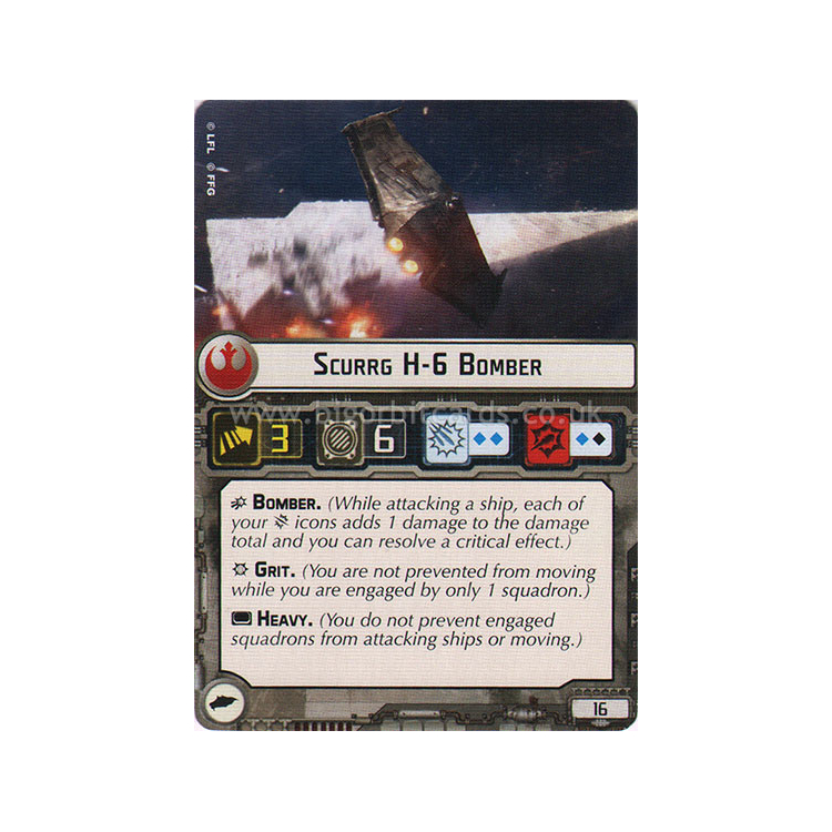Scurrg H-6 Squadron Card - Squadron Cards - Big Orbit Cards Scurrg H-6 Squadron Card - Squadron Cards - Big Orbit Cards
