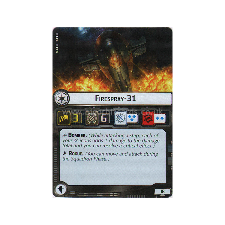 Firespray 31 Squadron Card Big Orbit Cards