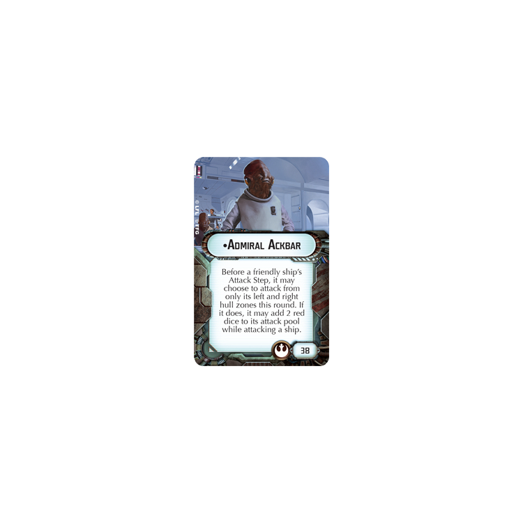 Admiral Ackbar Upgrade Card Big Orbit Cards