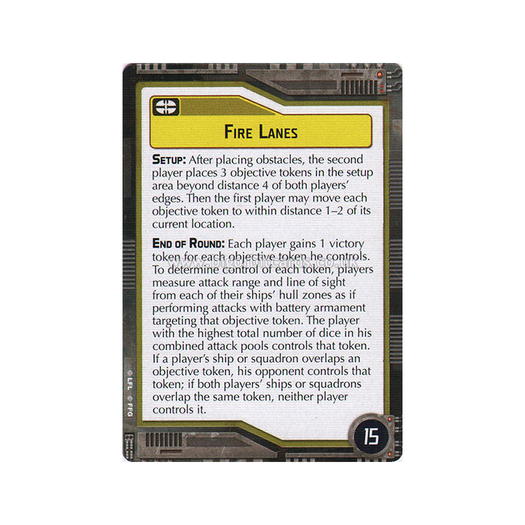 Fire Lanes Objective Card Big Orbit Cards