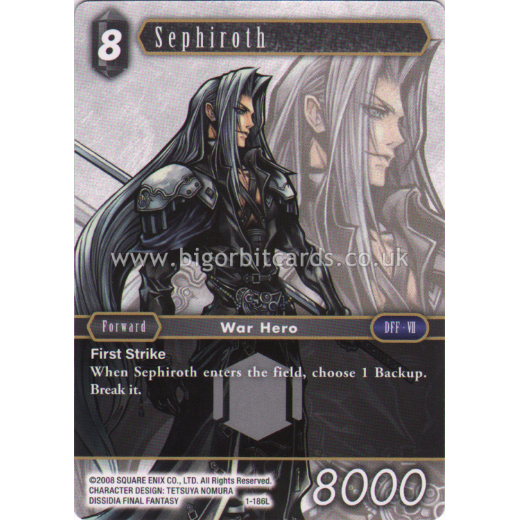 Final Fantasy TCG Foil Sephiroth Opus 1 outlet Card