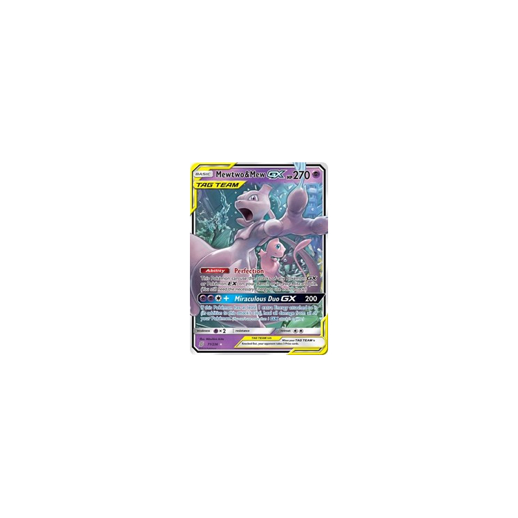 Pokemon Card Mewtwo & offers Mew GX