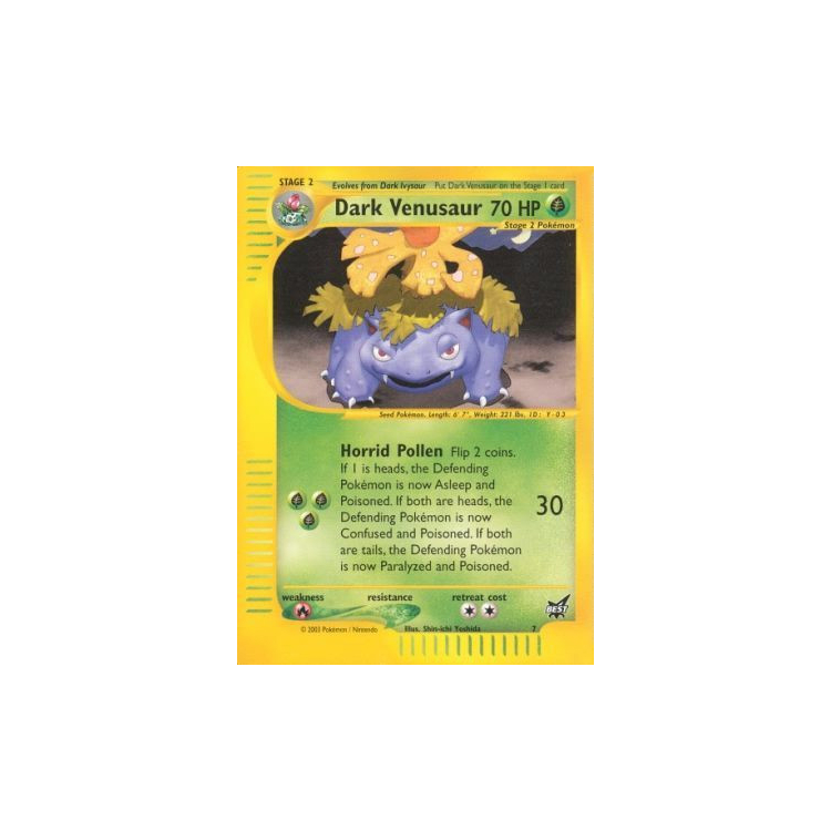 Dark Venusaur (Winner) - Best of Game - Big Orbit Cards Dark Venusaur (Winner) - Best of Game - Big Orbit Cards