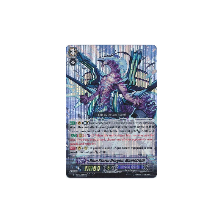 Blue Storm Dragon Maelstrom SP Big Orbit Cards