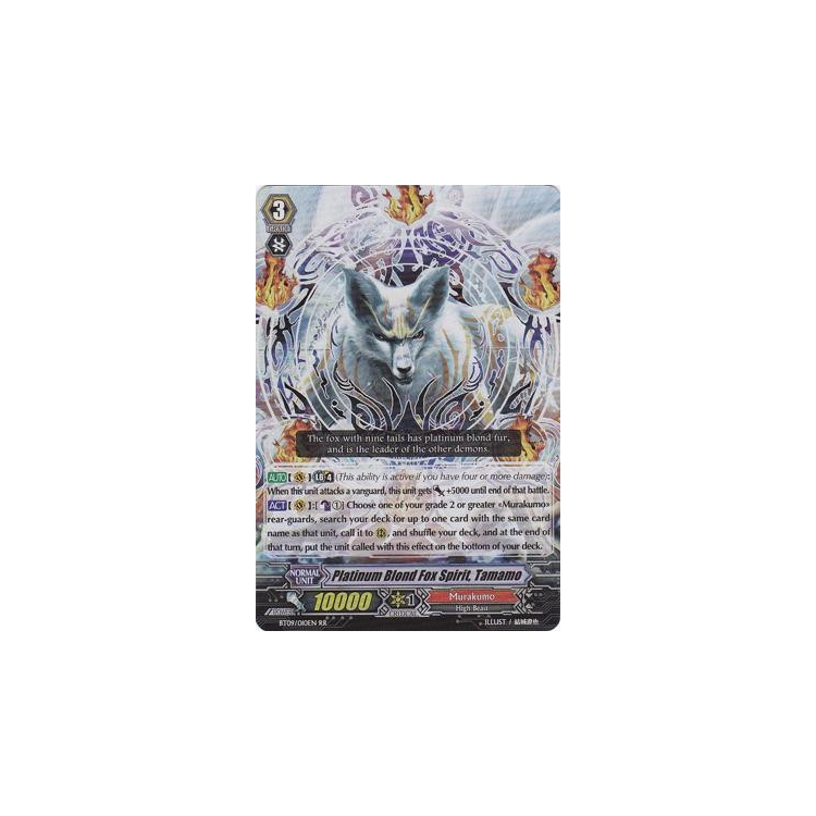 Platinum Blond Fox Spirit, Tamamo - Big Orbit Cards Platinum Blond Fox Spirit, Tamamo - Big Orbit Cards