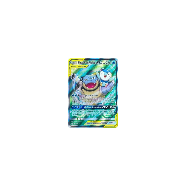 Pokemon hotsell Blastoise & Piplup GX Alternate Full Art