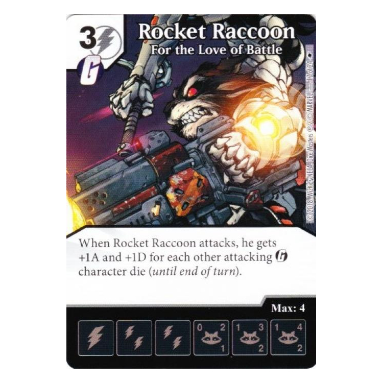 Sell Rocket Raccoon - For the Love of Battle - Big Orbit Cards