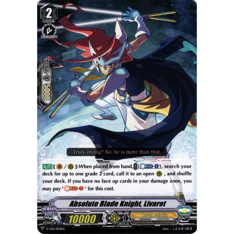 Absolute Blade Knight, Livarot - RRR - Big Orbit Cards Absolute Blade Knight, Livarot - RRR - Big Orbit Cards