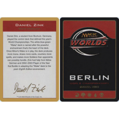 World Championship Deck (2003) - Daniel Zink Deck