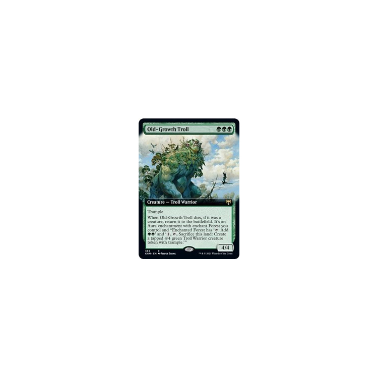 MTG Old-Growth Troll Extended Foil - Kaldheim - 365 Foil