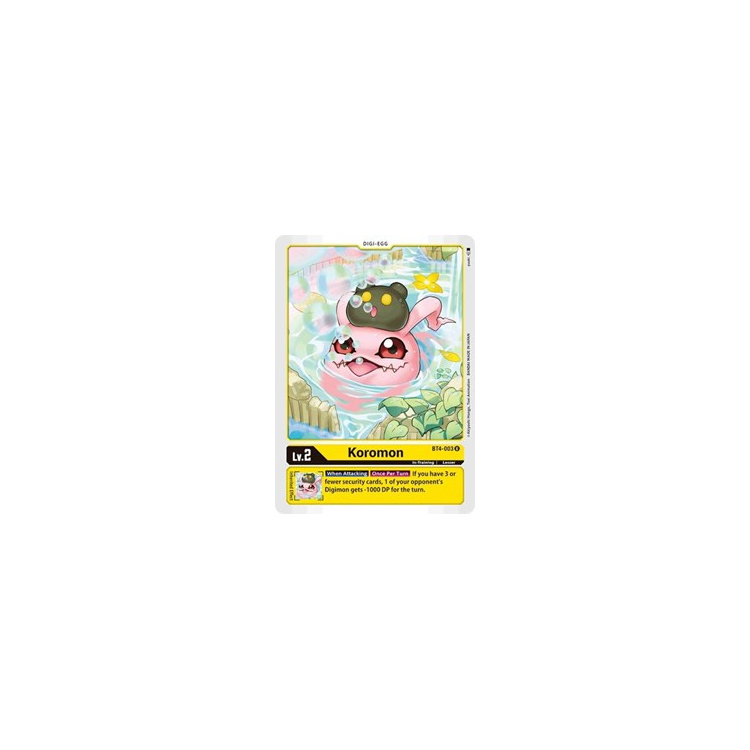 Koromon - BT4 - Great Legend - Big Orbit Cards Koromon - BT4 - Great Legend - Big Orbit Cards