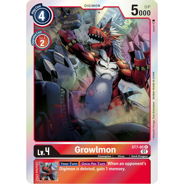 Growlmon - ST7 - Starter Deck - Gallantmon - Big Orbit Cards Growlmon - ST7 - Starter Deck - Gallantmon - Big Orbit Cards