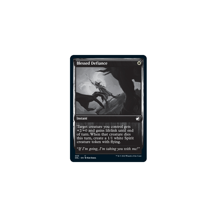 Blessed Defiance (foil) - Big Orbit Cards Blessed Defiance (foil) - Big Orbit Cards