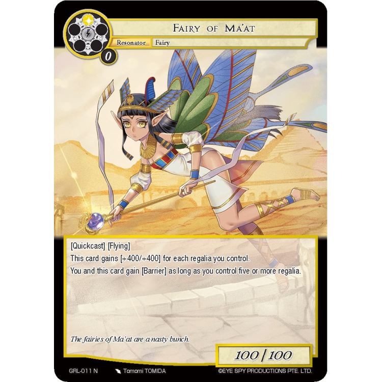 Fairy of Ma'at - Game of Gods - Reloaded - Big Orbit Cards Fairy of Ma'at - Game of Gods - Reloaded - Big Orbit Cards