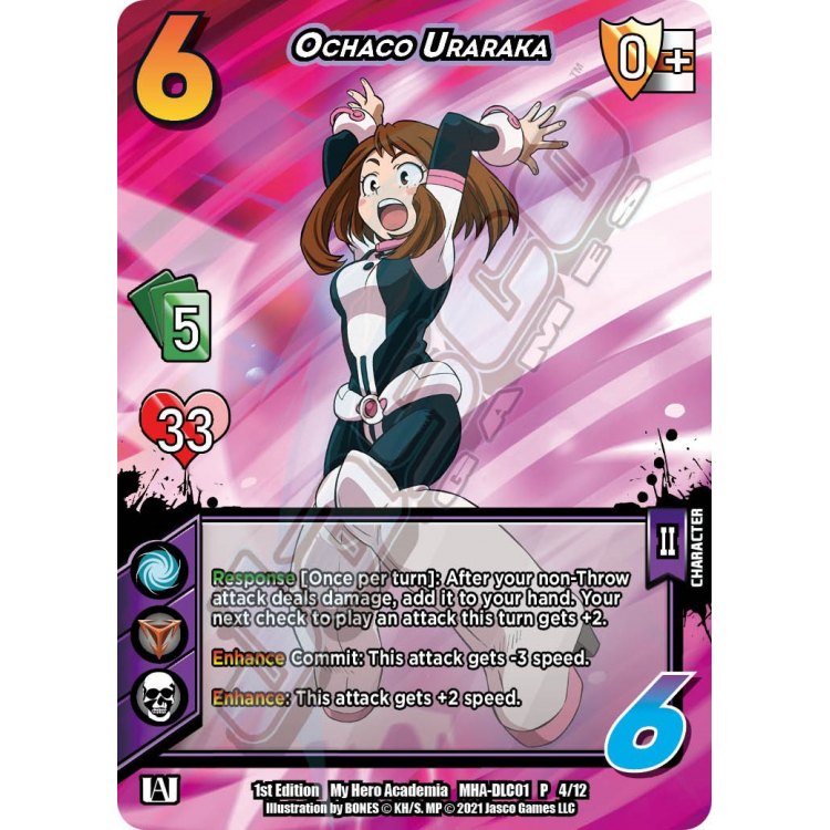 Ochaco Uraraka Foil Unlimited Edition Big Orbit Cards