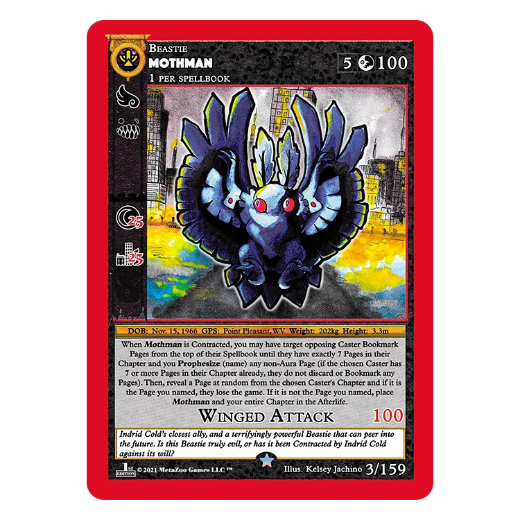 Metazoo cryptid nation on sale mothman full holo 1st edition