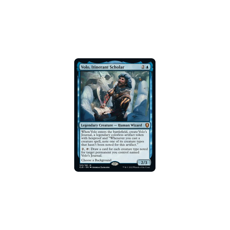 Volo, Itinerant Scholar · Commander Legends: Battle for Baldur's