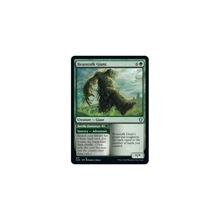 Beanstalk Giant // Fertile Footsteps [Commander Masters]