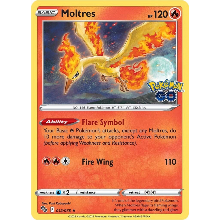 Moltres - Pokemon Go Reverse Holo - Pokemon