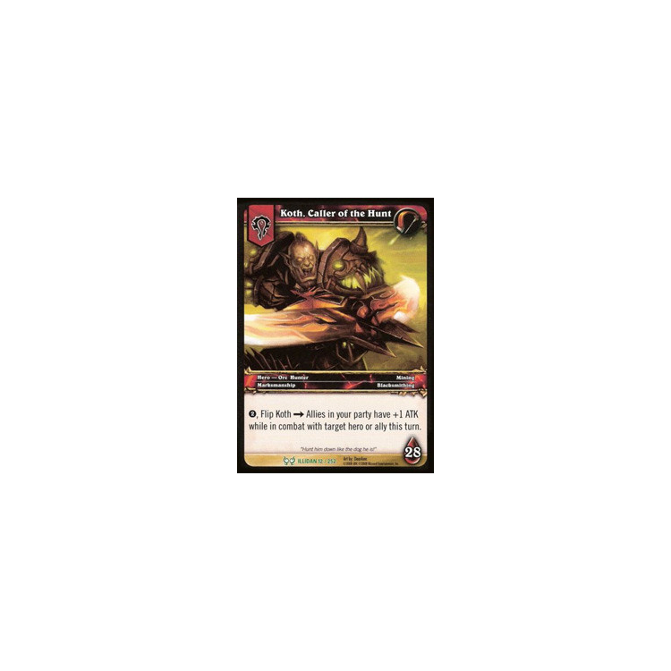 Koth, Caller of the Hunt - Big Orbit Cards Koth, Caller of the Hunt - Big Orbit Cards