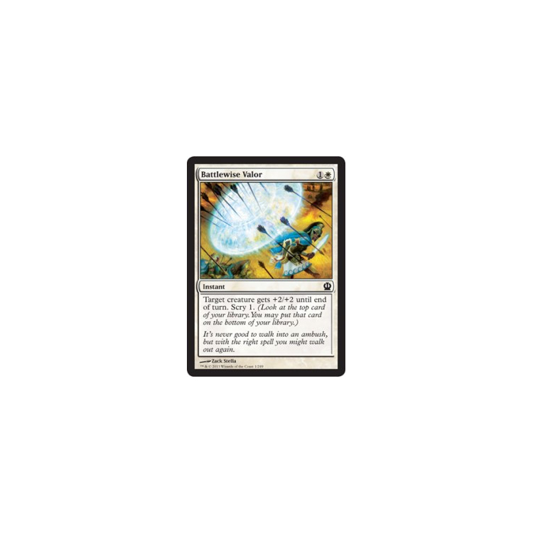 Battlewise Valor (Foil) - Theros - Big Orbit Cards Battlewise Valor (Foil) - Theros - Big Orbit Cards