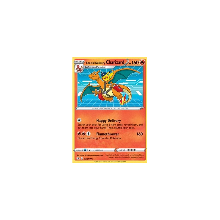 Special Delivery Charizard HOLO BLEED store SWSH075