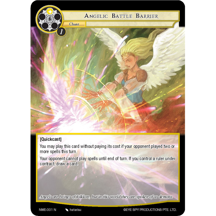 Angelic Battle Barrier - Force of Will - Big Orbit Cards Angelic Battle Barrier - Force of Will - Big Orbit Cards