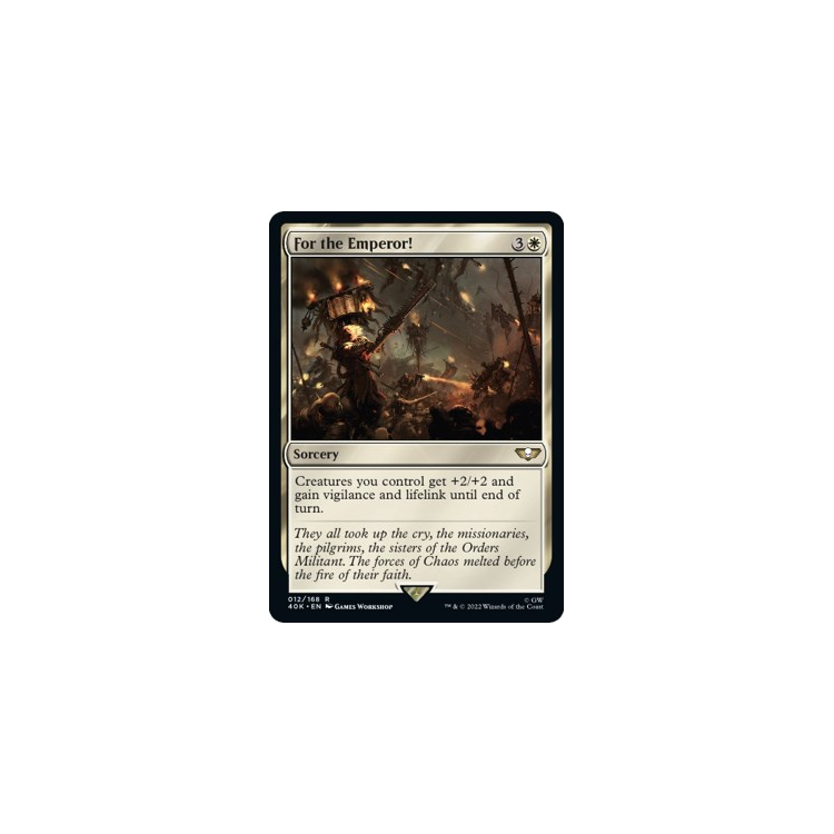 For the Emperor! - Magic the Gathering - Big Orbit Cards For the Emperor! - Magic the Gathering - Big Orbit Cards
