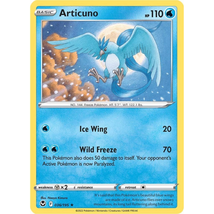 Articuno Holo - Silver Tempest Pokémon card