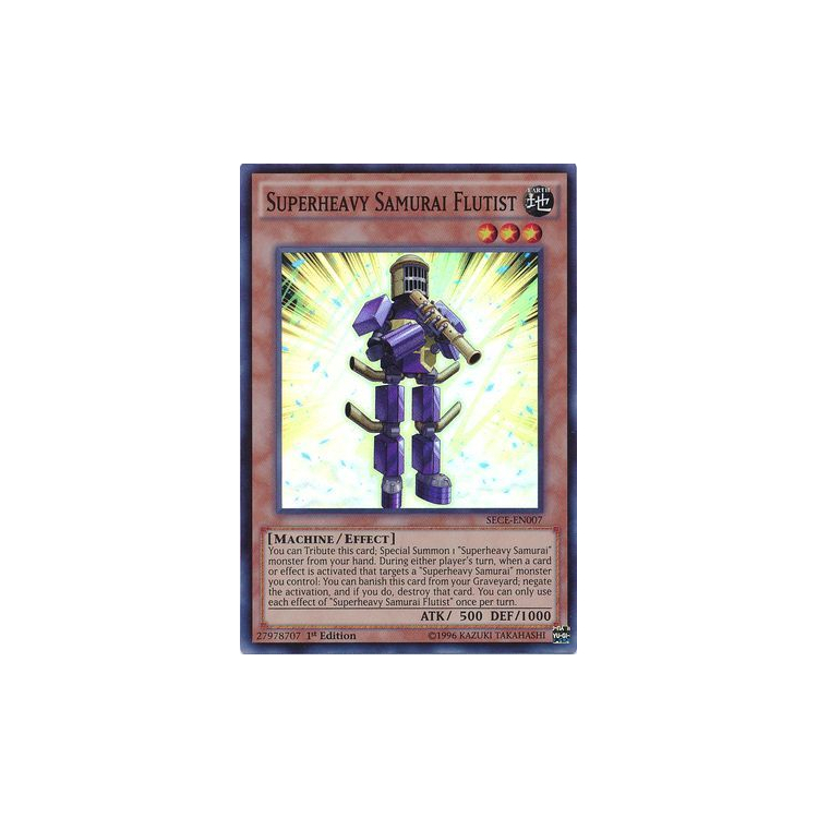 Superheavy Samurai Flutist - Super Rare - Big Orbit Cards Superheavy Samurai Flutist - Super Rare - Big Orbit Cards