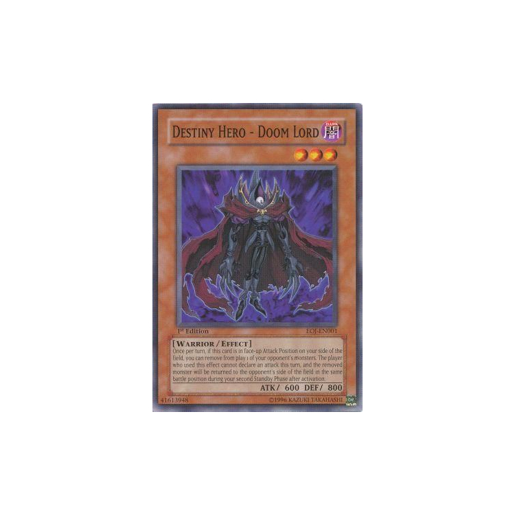 Destiny HERO - Doom Lord (1st Edition) - Big Orbit Cards Destiny HERO - Doom Lord (1st Edition) - Big Orbit Cards