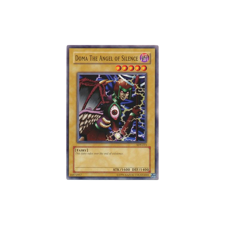 Doma The Angel of Silence SDY-015 Yu-Gi-Oh! Card Moderate Play Unlimited
