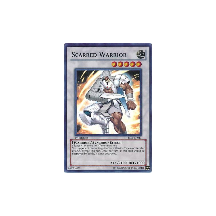 Scarred Warrior - Super Rare (1st Edition) - Big Orbit Cards Scarred Warrior - Super Rare (1st Edition) - Big Orbit Cards