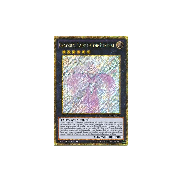 Beatrice Lady of the Eternal Gold Big Orbit Cards