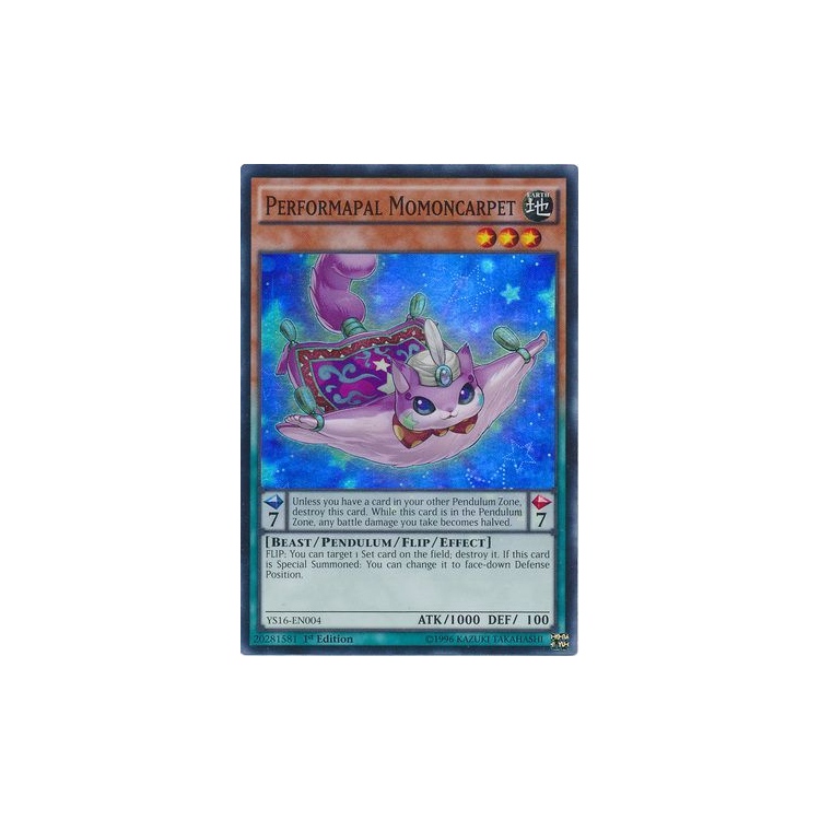 Performapal Momoncarpet - Super Rare (1st - Big Orbit Cards Performapal Momoncarpet - Super Rare (1st - Big Orbit Cards