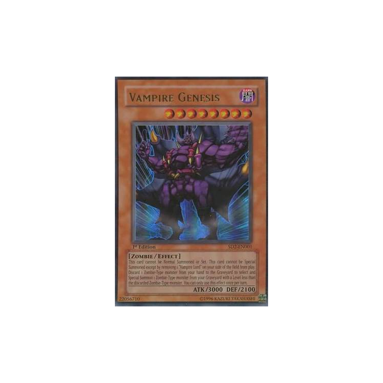 Vampire Genesis - Ultra Rare (1st Edition) - Big Orbit Cards