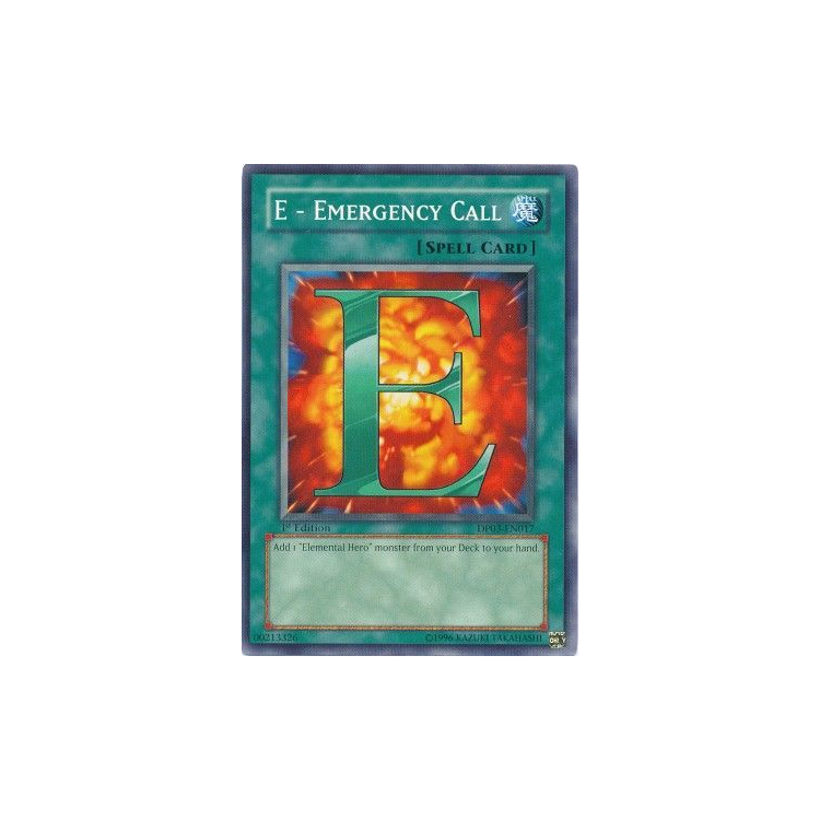 E - Emergency Call (1st Edition) - Big Orbit Cards E - Emergency Call (1st Edition) - Big Orbit Cards
