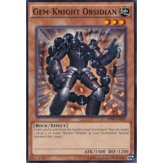 Gem-Knight Obsidian - Common (Unlimited - Big Orbit Cards
