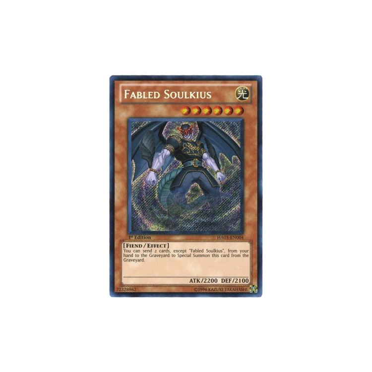 Fabled Soulkius - Secret Rare (1st - Big Orbit Cards Fabled Soulkius - Secret Rare (1st - Big Orbit Cards