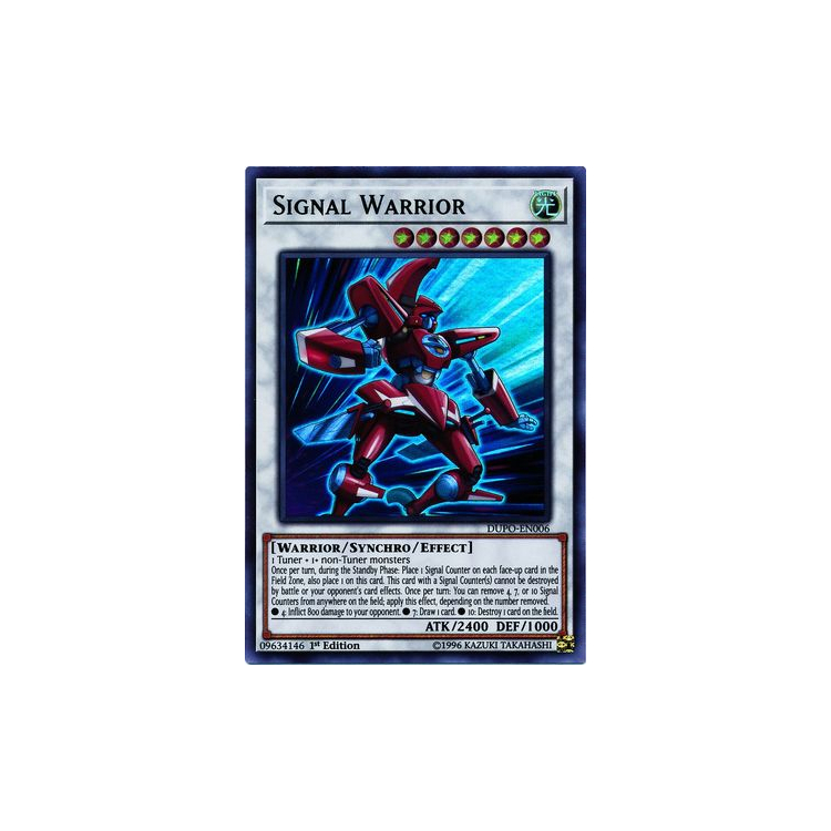 Signal Warrior - Ultra Rare (1st Edition) - Big Orbit Cards Signal Warrior - Ultra Rare (1st Edition) - Big Orbit Cards